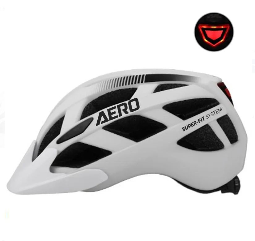 Helmet Flash MTB – White, Colour: White, Size: M