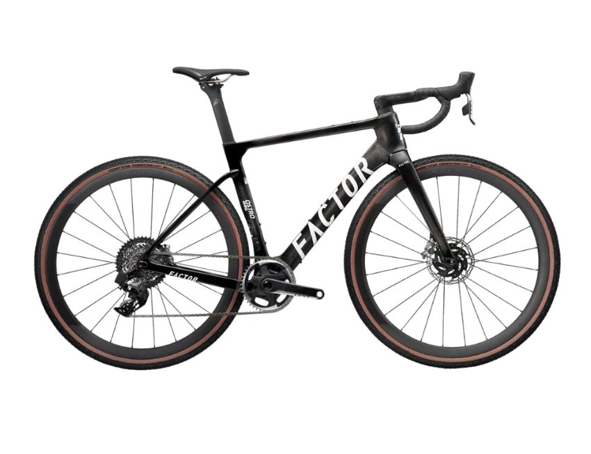 Factor OSTRO Gravel Gloss Black, Colour: Gloss Black, Size: 54cm