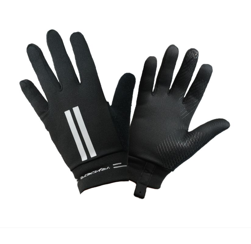 Ryder Glove Full Finger Microfleece, Colour: Black, Size: XL