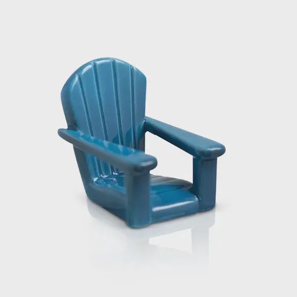 Nora Fleming &quot;Chillin&#39; Chair Blue&quot; Adirondack Chair Mini