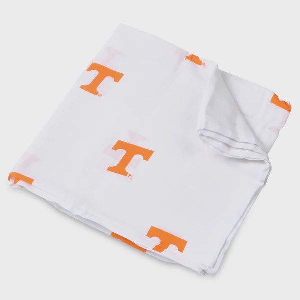 Three Little Anchors University of Tennessee Muslin Swaddle Blanket