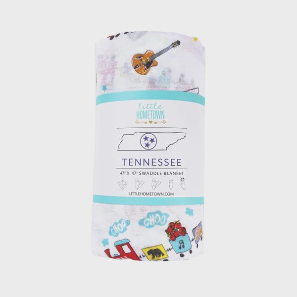 Little Hometown Tennessee Swaddle Blanket