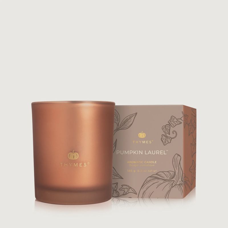 THYMES Pumpkin Laurel Aromatic Candle