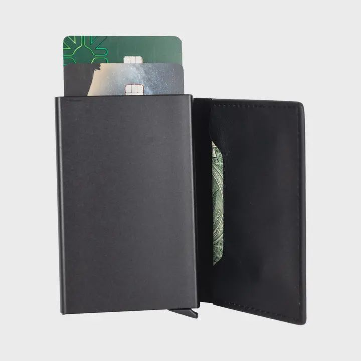 Leather RFID Wallet, Colour: Black