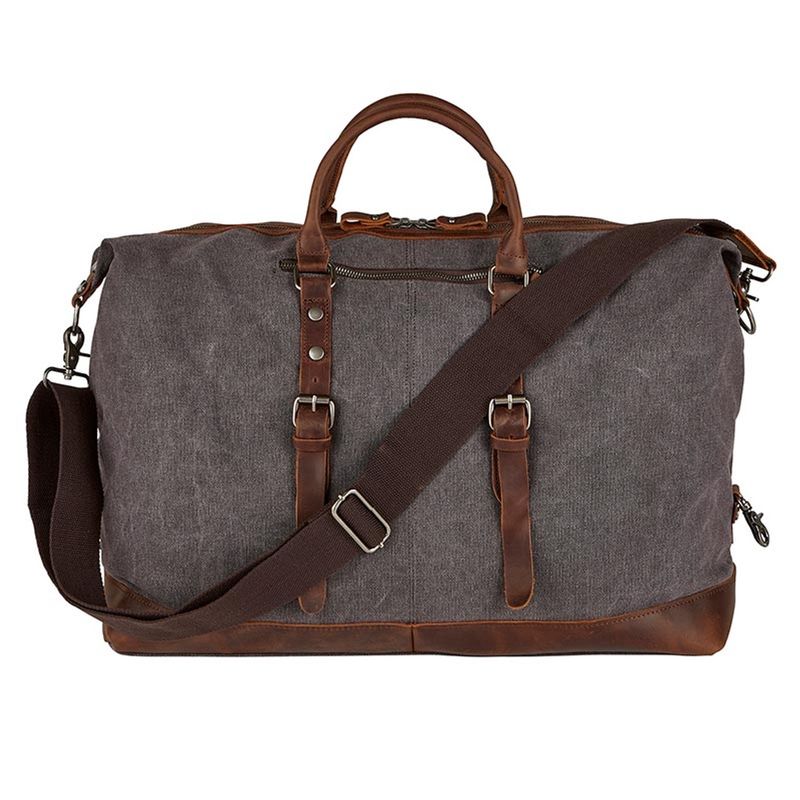Canvas and Leather Vintage Duffel
