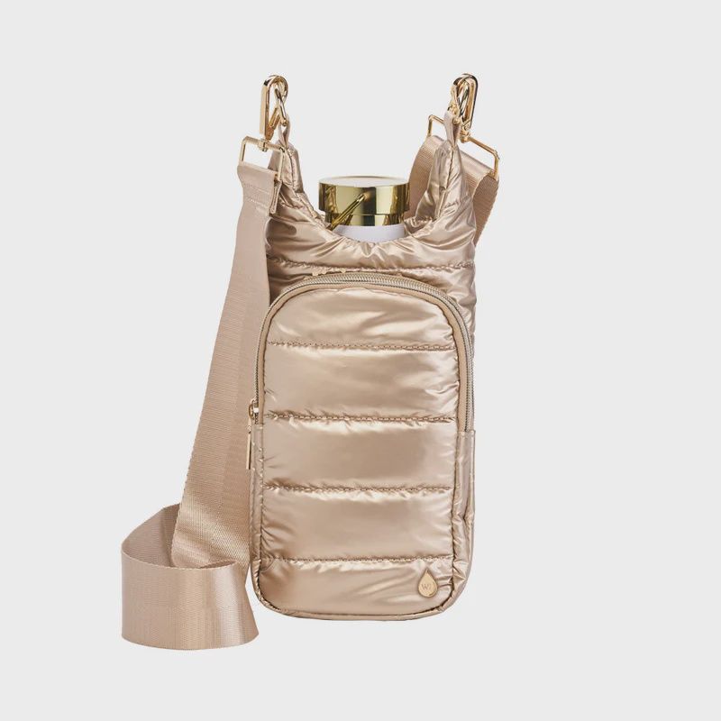 Gold Shiny HydroBag with Solid Matching Strap