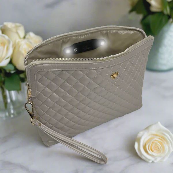 LItt Makeup Case - Pearl Quilted