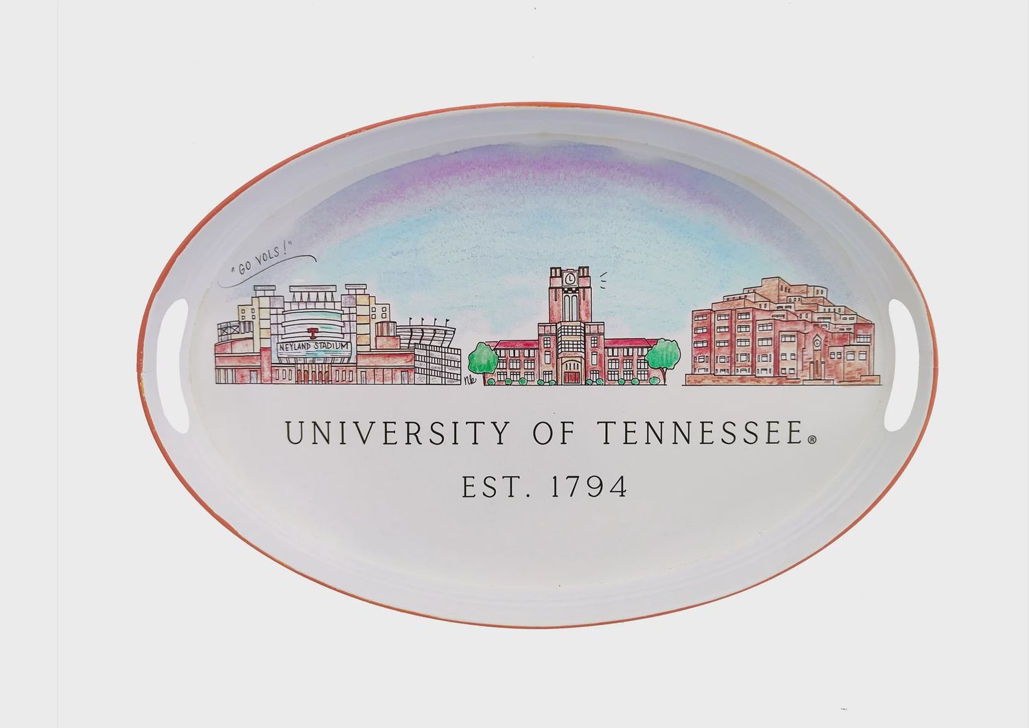 Tennessee Skyline Oval Tray