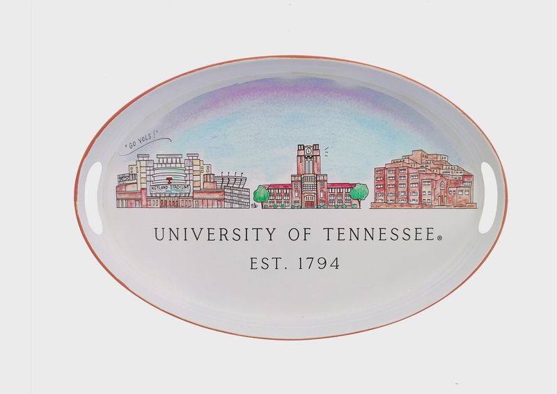 Tennessee Skyline Oval Tray