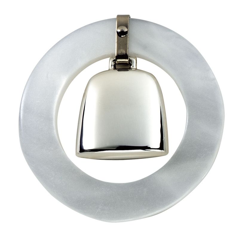 Salisbury Teething Ring/Rattle- White