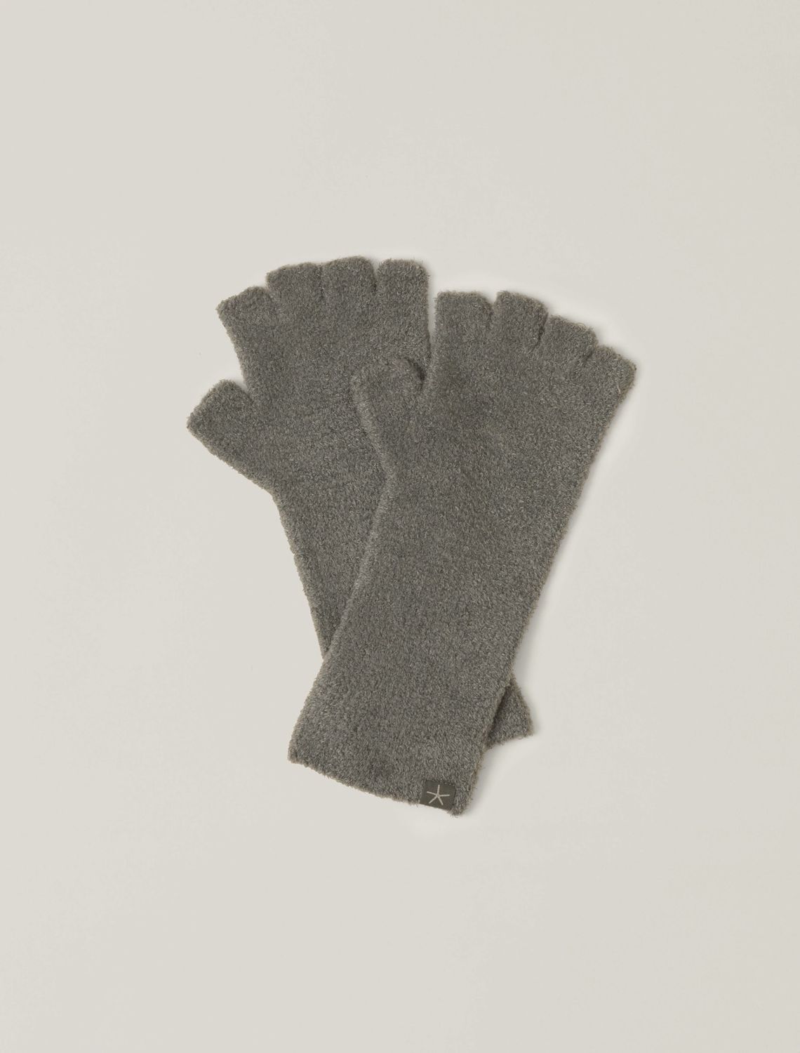 Barefoot Dreams CozyChic Lite Fingerless Gloves - Olive Branch S/M