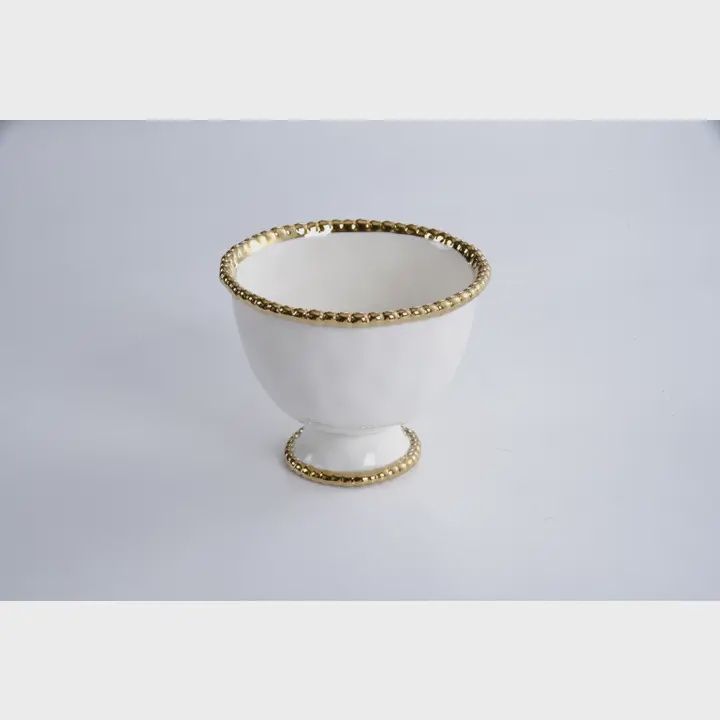 Pampa Bay Golden Salerno Small Footed Bowl