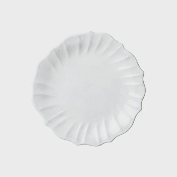Vietri Incanto Ruffle Salad Plate White