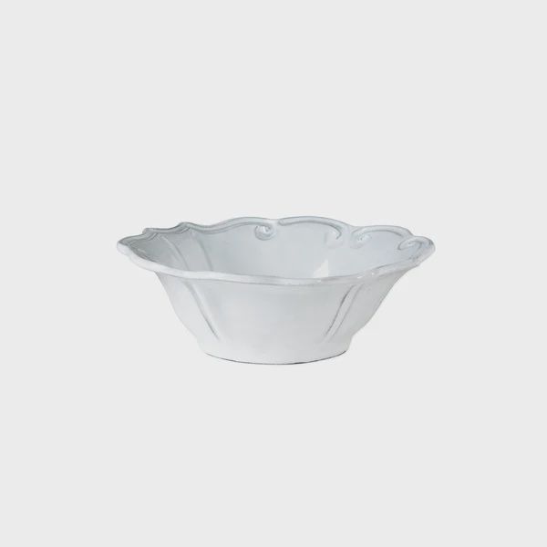 Vietri Incanto Baroque Cereal Bowl White