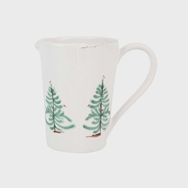 Vietri Lastra Holiday Pitcher