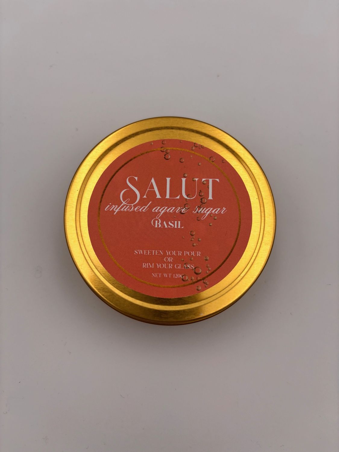 Salut infused agave sugar, Flavor: Basil