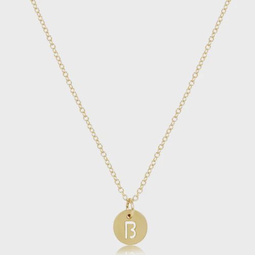 enewton 16&quot; Necklace Gold Respect Small Gold Disc &quot;B&quot;