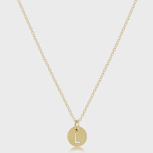 enewton 16&quot; Necklace Gold Respect Small Gold Disc &quot;L&quot;