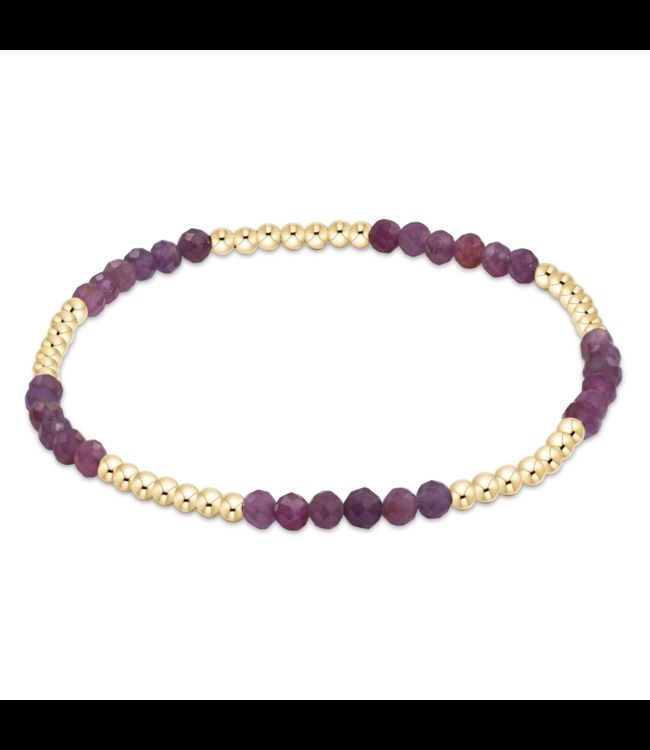 enewton Blissful Pattern 2.5mm Bead Bracelet Ruby
