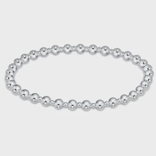 enewton Classic Grateful Pattern 4mm Bead Bracelet Sterling