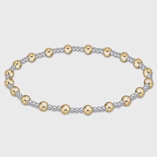 enewton Classic Sincerity Pattern 4mm Bead Bracelet - Mixed Metal