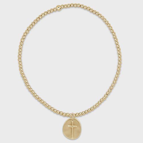 enewton Classic Gold 2mm Bead Bracelet Inspire Small Gold Charm