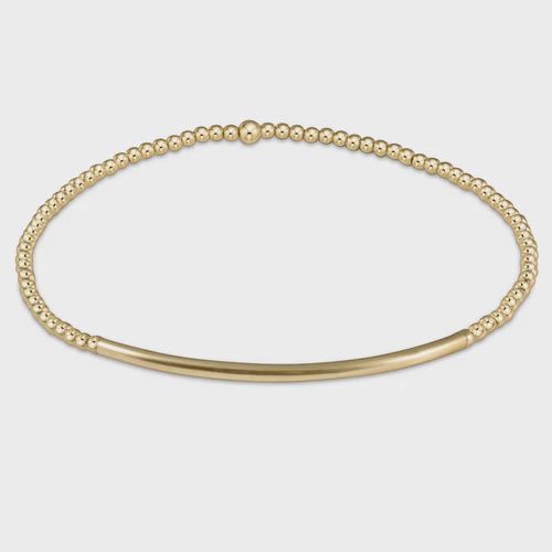 enewton Classic Gold 2mm Bead Bracelet - Bliss Bar Gold