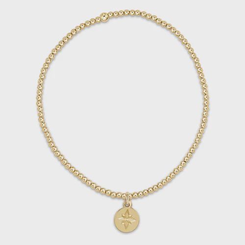 enewton Classic Gold Bead Bracelet 2mm Direction Disc