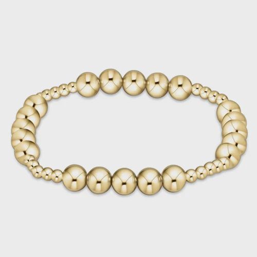 enewton Classic Gold Beaded Bliss 3mm Bead Bracelet - 6mm Gold