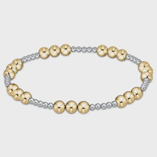 enewton  Classic Joy Pattern 5mm Bead Bracelet - Mixed Metal