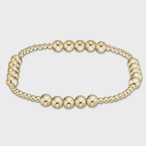 enewton Classic Blissful Pattern 2.5mm Bead Bracelet - 5mm Gold
