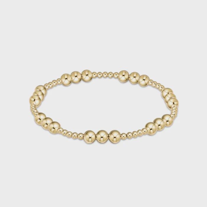 enewton Classic Joy Pattern 5mm Bead Bracelet - Gold
