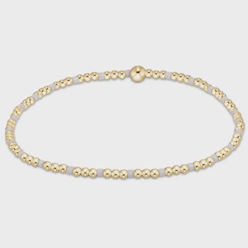enewton egirl Hope Sincerity Pattern 2mm Bracelet White