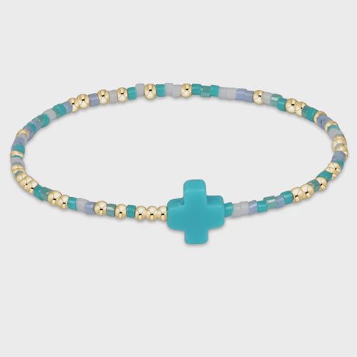 enewton egirl hope Unwritten Signature Cross Bracelet Man I Teal Like a Women