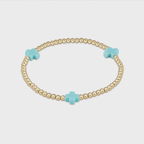 enewton egirl Signature Cross 3mm Bracelet Mint