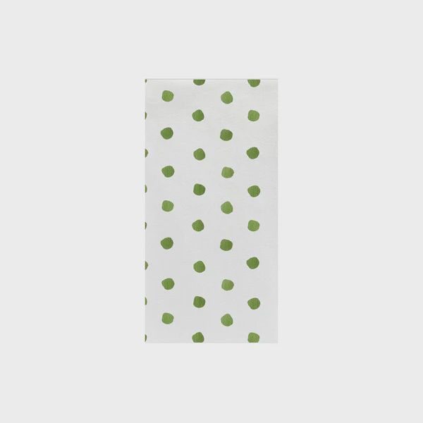 Vietri Papersoft Napkins Dot Green Guest Towels (Pack of 20)