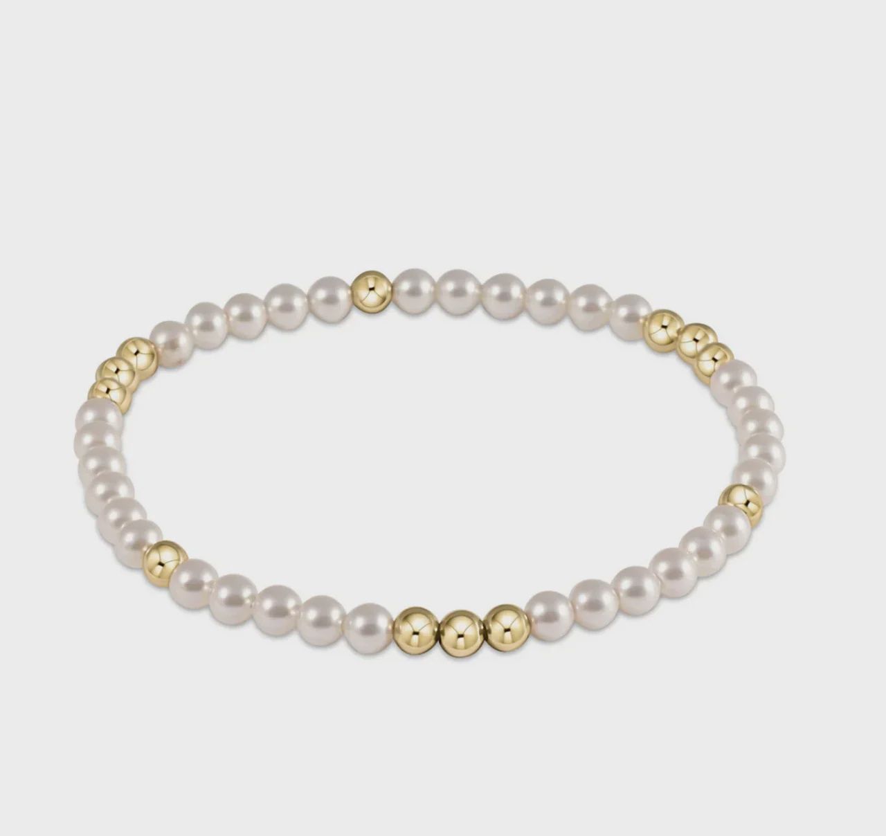 enewton Worthy Pattern 3mm Bead Bracelet - Pearl