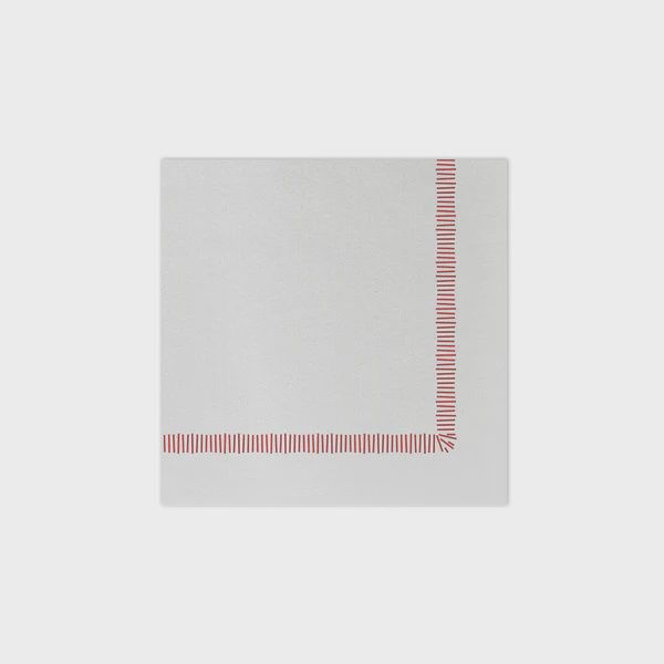 Papersoft Napkins Fringe Red Cocktail Napkins (Pack of 20)