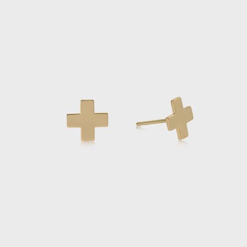 enewton Signature Cross Stud- Gold