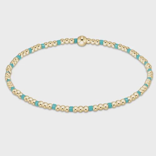 enewton  Hope Sincerity Pattern 2mm Bead Bracelet - Turquoise