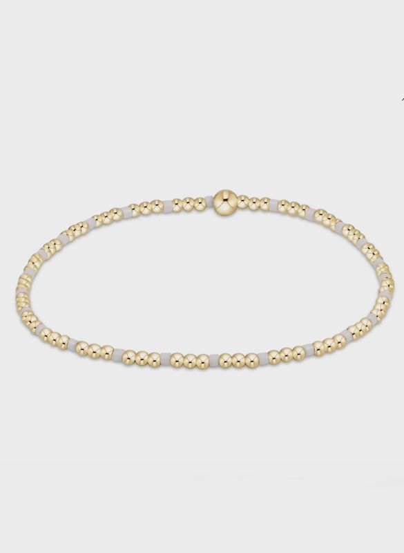 enewton Hope Sincerity 2mm Bead Bracelet White