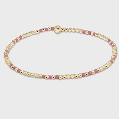 Enewton  Hope Joy Pattern 2mm Bead Bracelet - Bright Pink