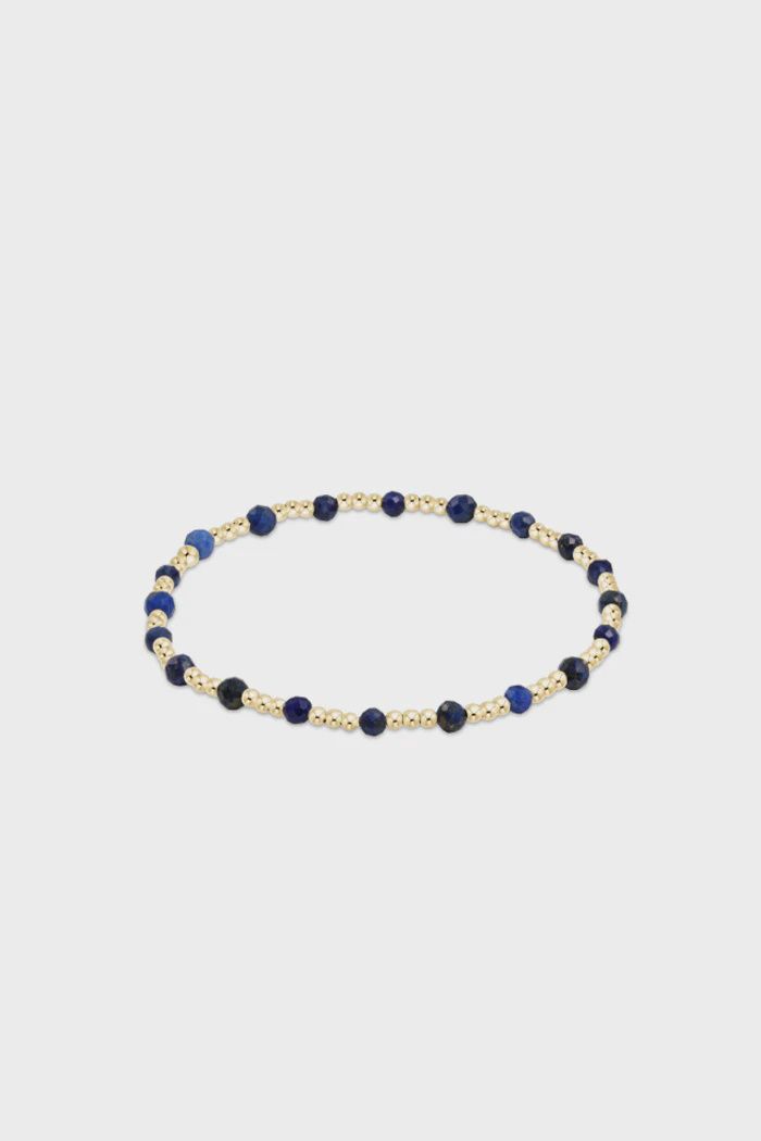 enewton Gold Sincerity 3MM Bead Bracelet Faceted Onyx