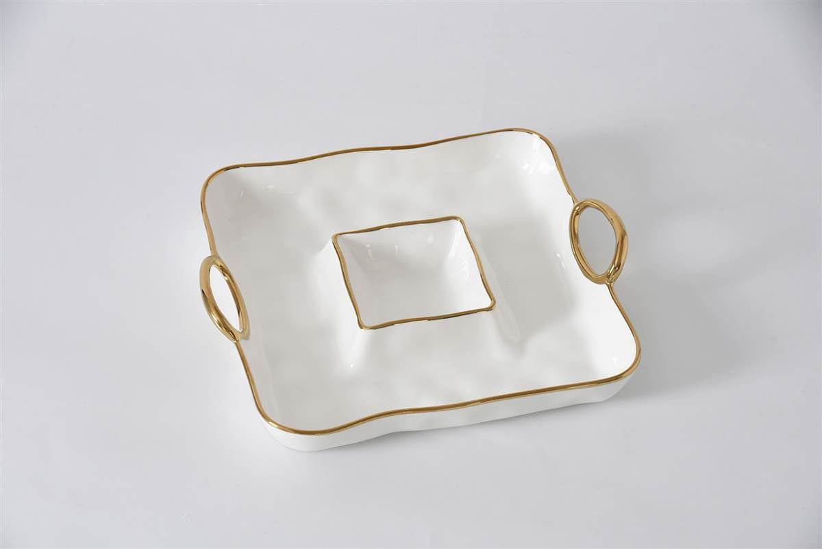 Pampa Bay Golden Handles Square Chip &amp; Dip