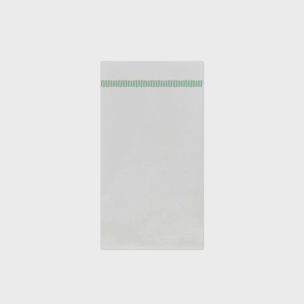 Vietri Papersoft Napkins Fringe Green Guest Towels (Pack of 20)