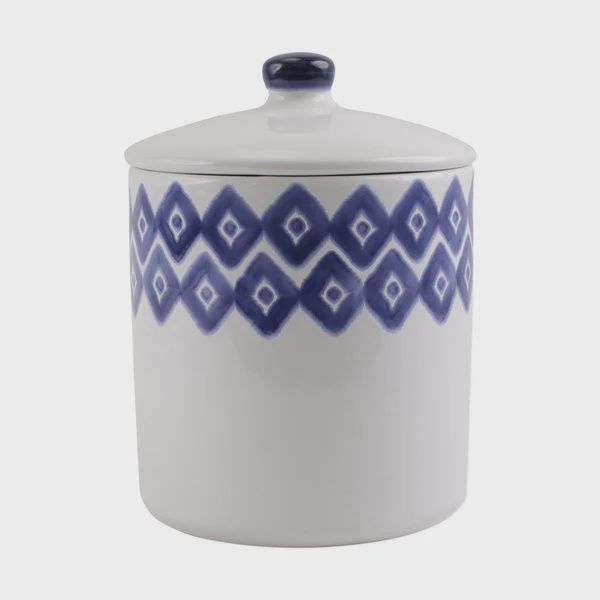 Vietri Santorini Diamond Large Canister