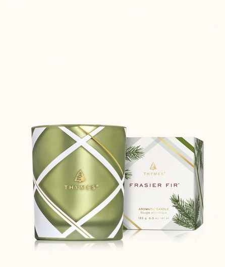Frasier Fir Frosted Plaid 6.5 oz Poured Candle