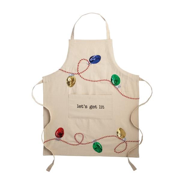 Mud Pie Lights Sequin Apron