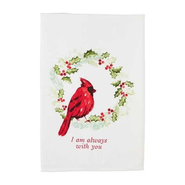 Mud Pie Always Cardinal Towel