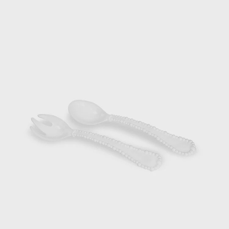 Beatriz Ball VIDA Alegria Large Salad Servers (White)